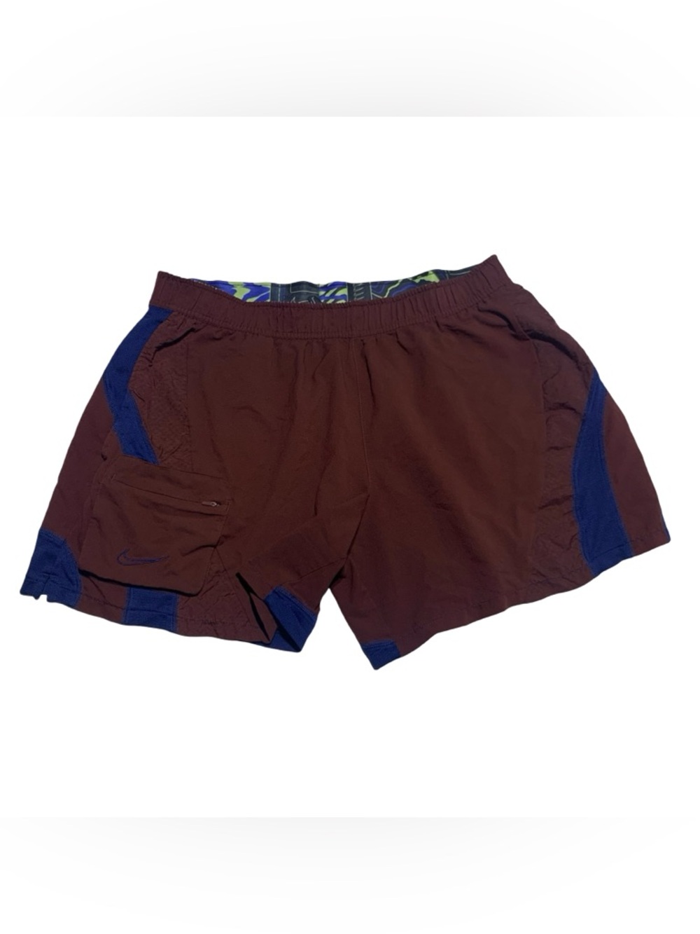 Nike Flex Shorts Stride 6" Lightweight Training Red Burgundy Blue L
